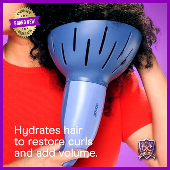 Portable Hair Steamer with Diffuser Attachment for Curls Detangling Volumizing - Picture 6 of 6